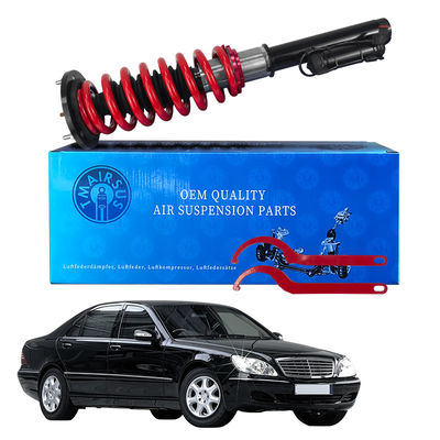 Voorzijde Mercedes W220 Air Spring To Coil Spring Coversion Kit met advertenties en verstelbare coil spring shock
